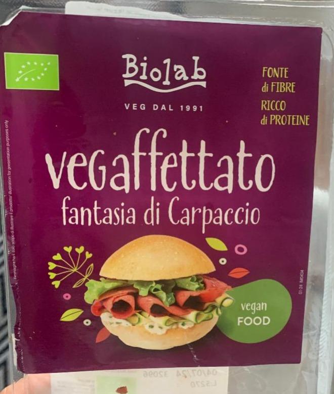 Фото - Vegaffettato fantasia di Carpaccio Biolab