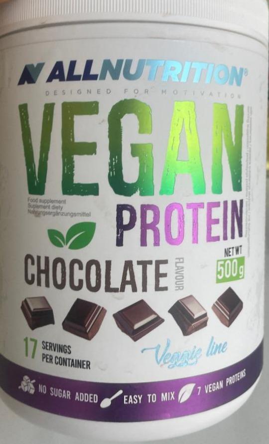 Фото - Vegan chocolate protein powder Allnutrition