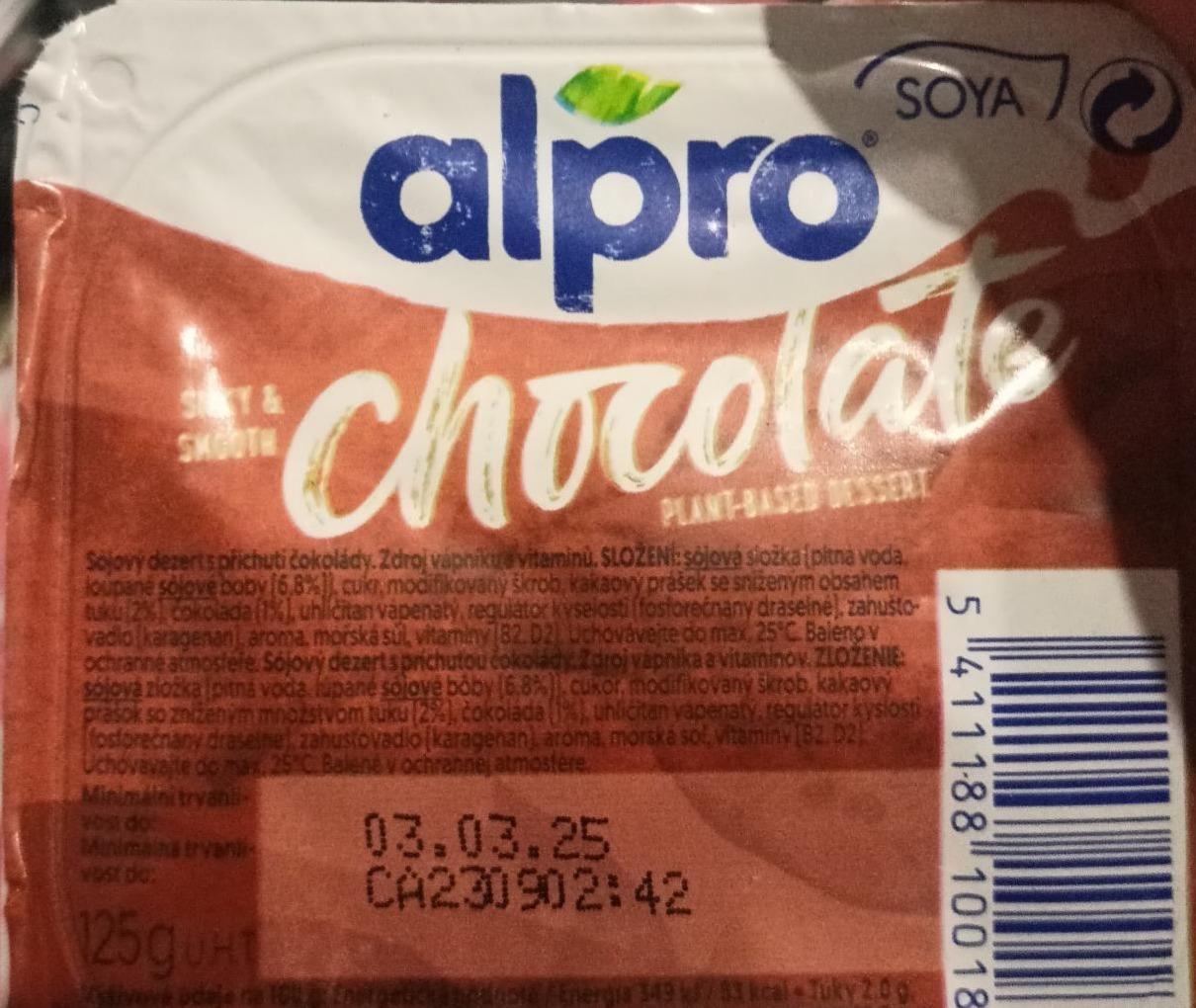 Фото - Chocolate Plant-Based Dessert Alpro