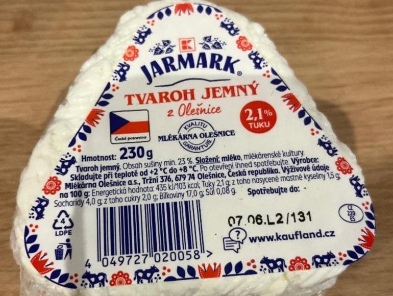 Фото - Tvaroh 2.1% jemný K-Jarmark