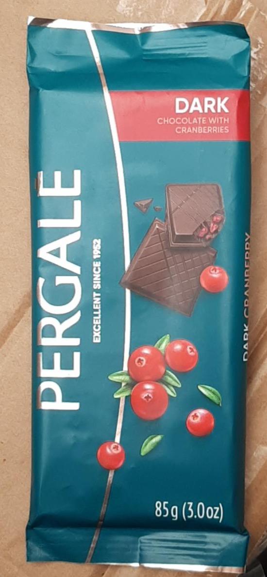 Фото - Шоколад чорний з журавлиною Dark Chocolate Cranberry Pergale