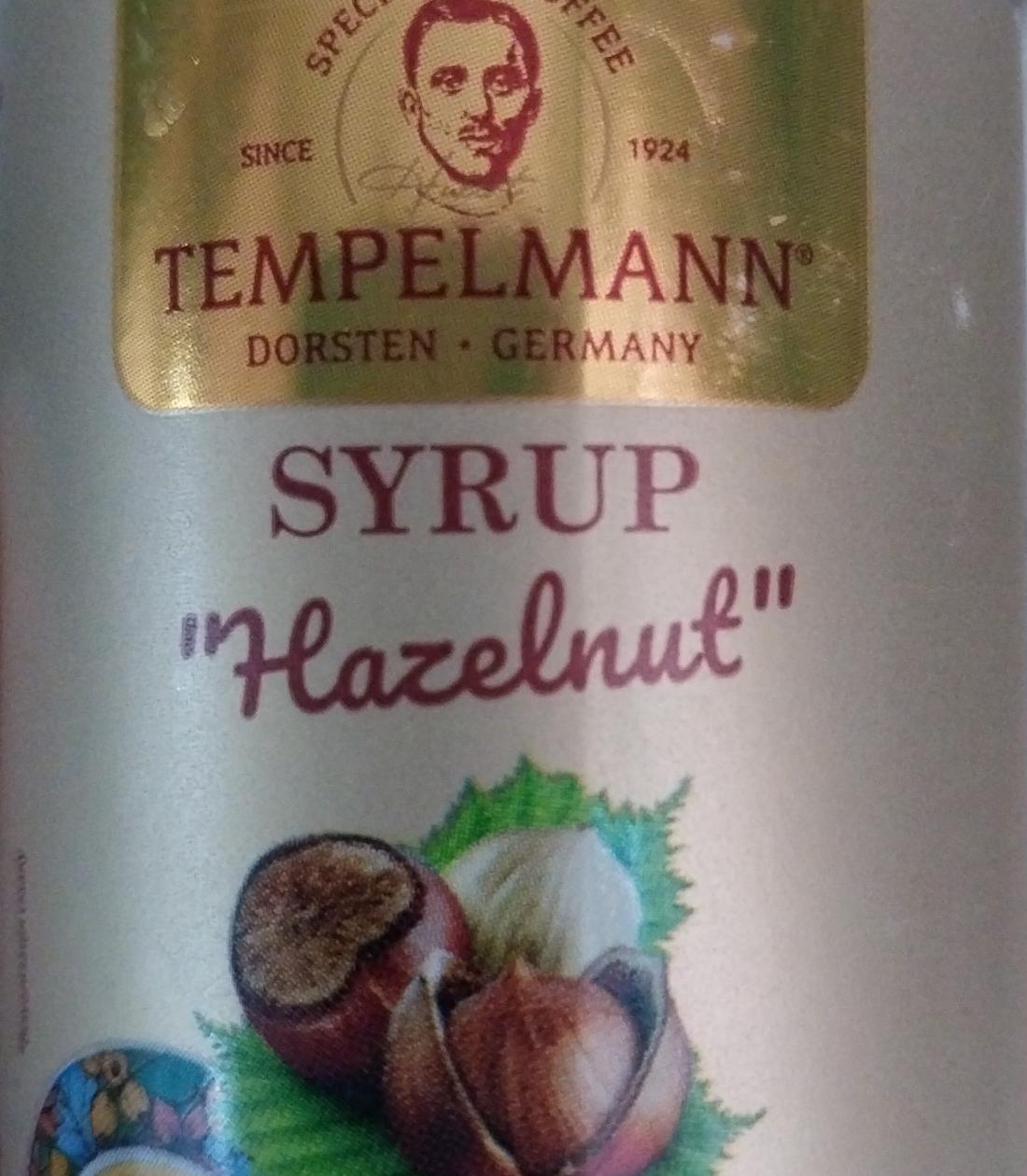 Фото - Syrup Hazelnut Tempelmann