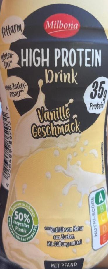 Фото - High protein drink vanilla geschmack Milbona