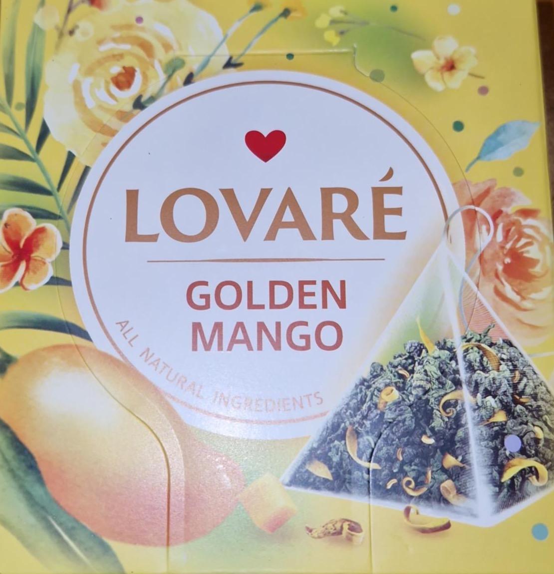 Фото - Чай зелений китайський дрібнолистовий Lovare Golden Mango з пелюстками квітів і натуральним ароматом манго Lovare