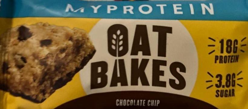 Фото - Oat bakes Chocolate chip MyProtein