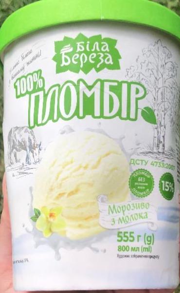 Фото - Морозиво 15% пломбір Біла Береза