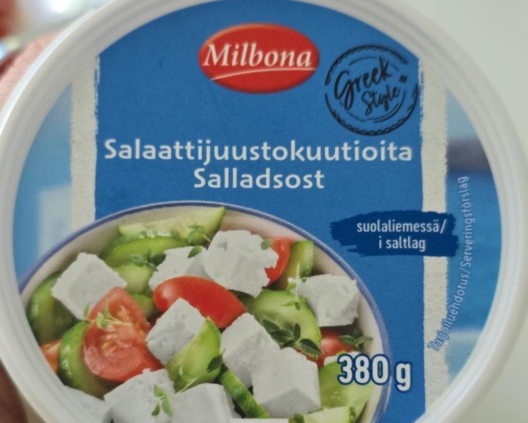 Фото - Salaattijuustokuutioita salladsost Milbona