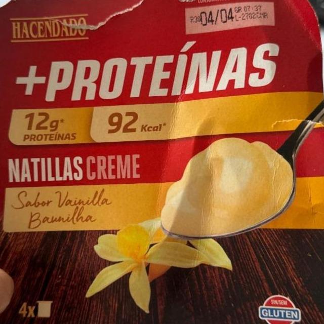 Фото - Natillas Sabor Vainilla +Proteínas Hacendado