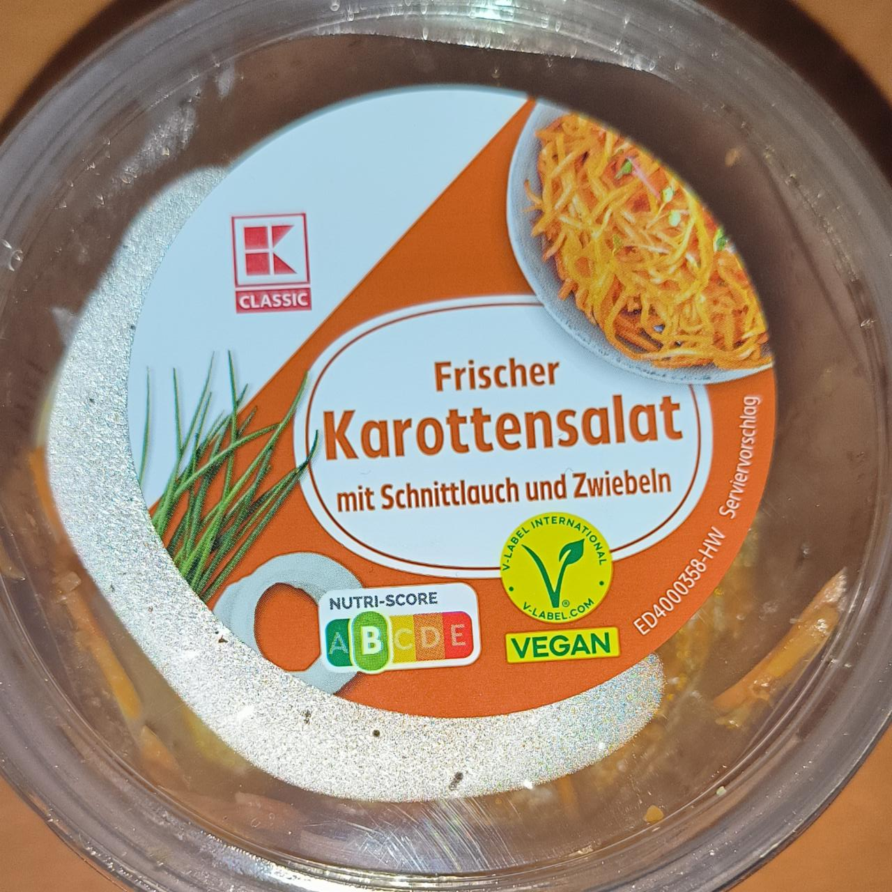 Фото - Frischer Karottensalat mit Schnittlauch und zwiebeln K- Classic