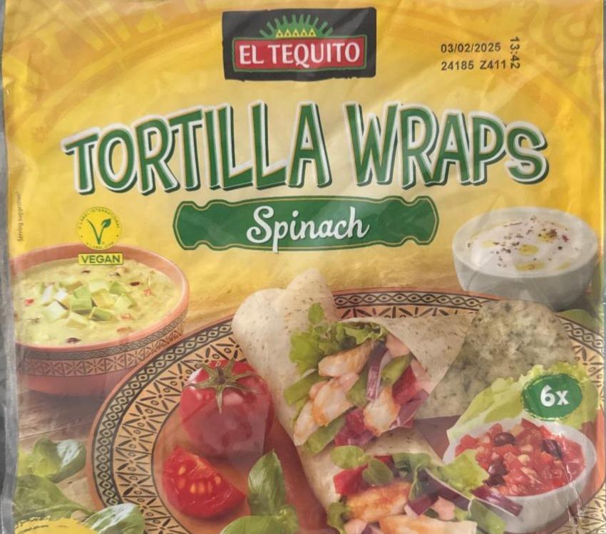 Фото - Tortilla wraps spinach El Tequito