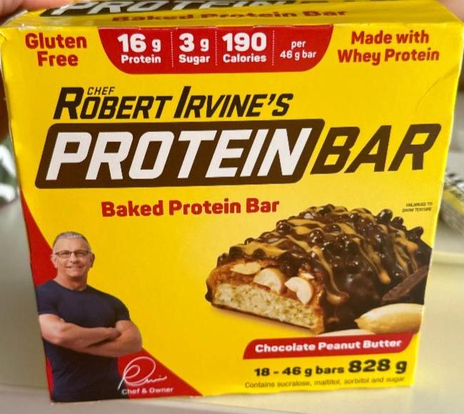 Фото - Батончики протеїнові Whey Protein Bars Chef Robert Irvine's Fit Crunch