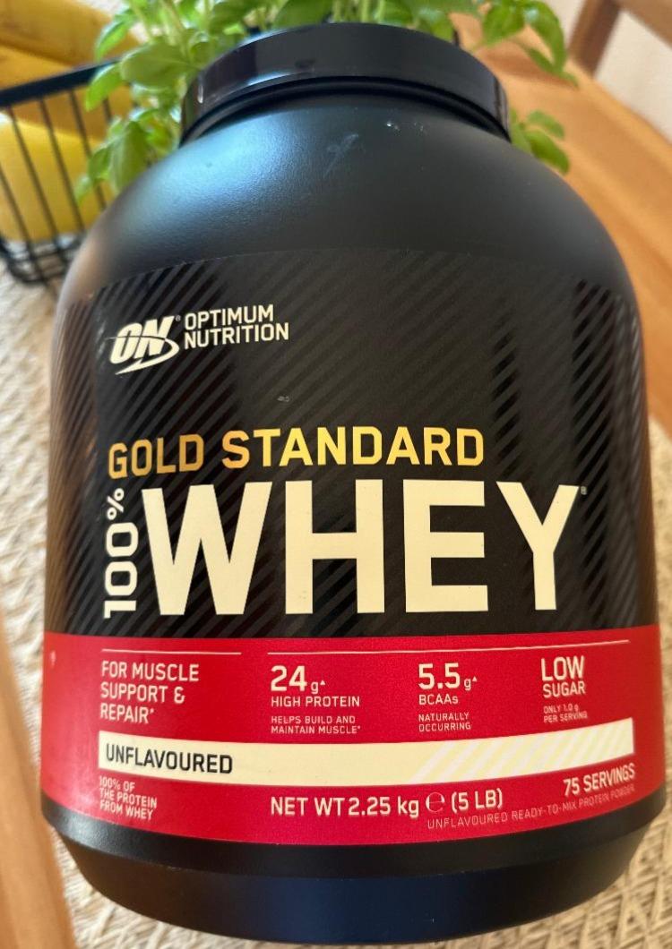 Фото - Протеїн 100% Whey Protein Unflavoured Gold Standart Optimum Nutrition