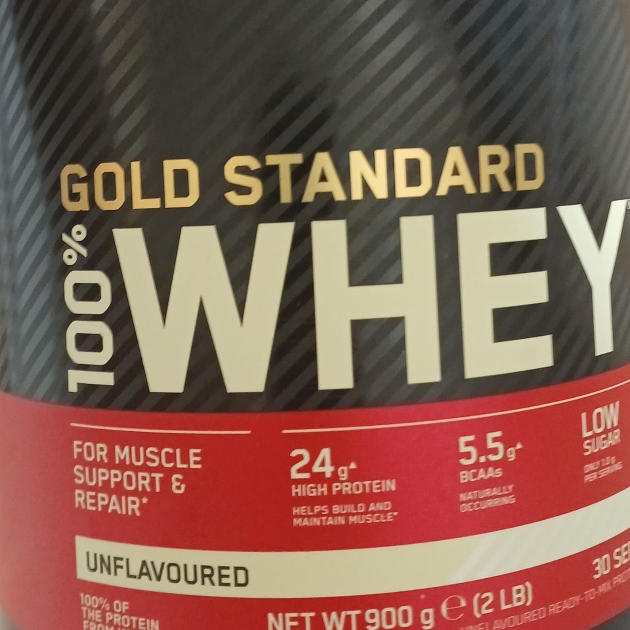 Фото - Протеїн 100% Gold Standart Whey Unflavoured Optimum Nutrition