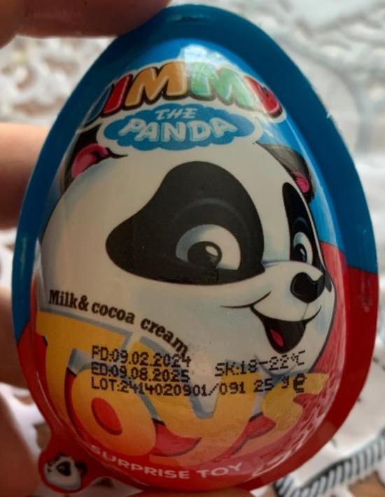 Фото - Jimmy the Panda Milk & Cocoa Cream Surprise Egg Tayas