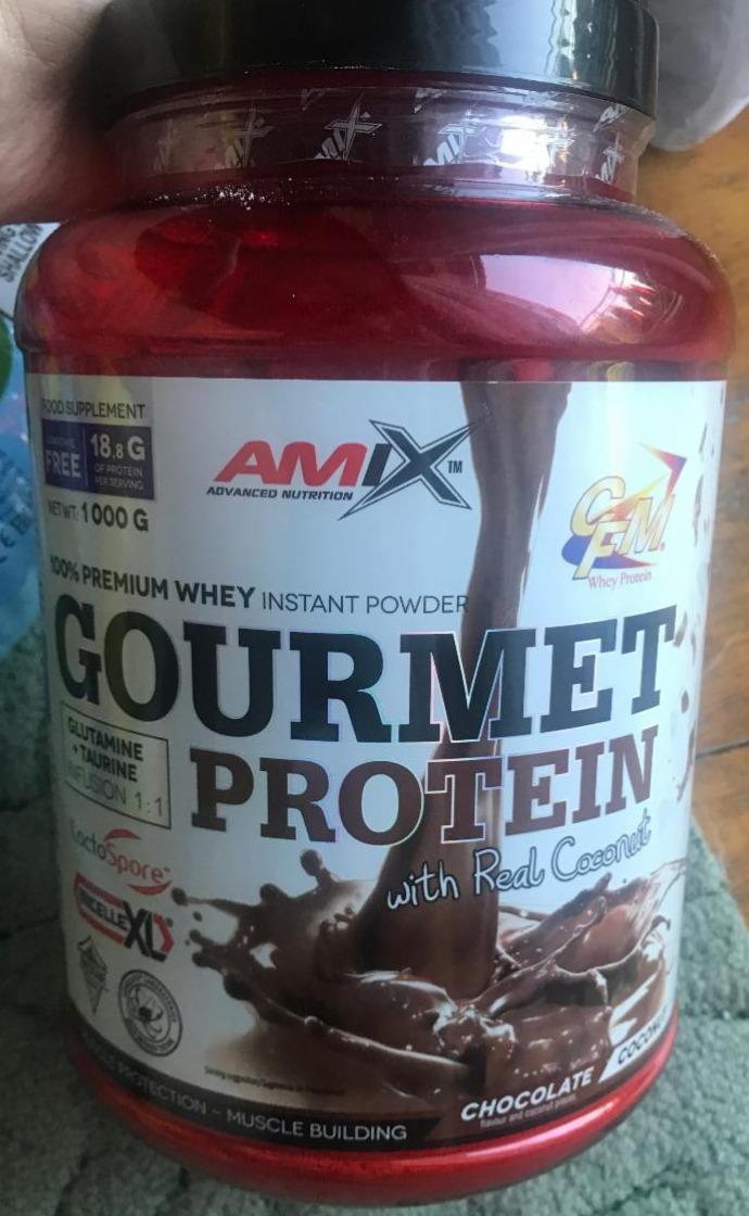 Фото - Gourmet protein čokoláda kokos Amix Nutrition