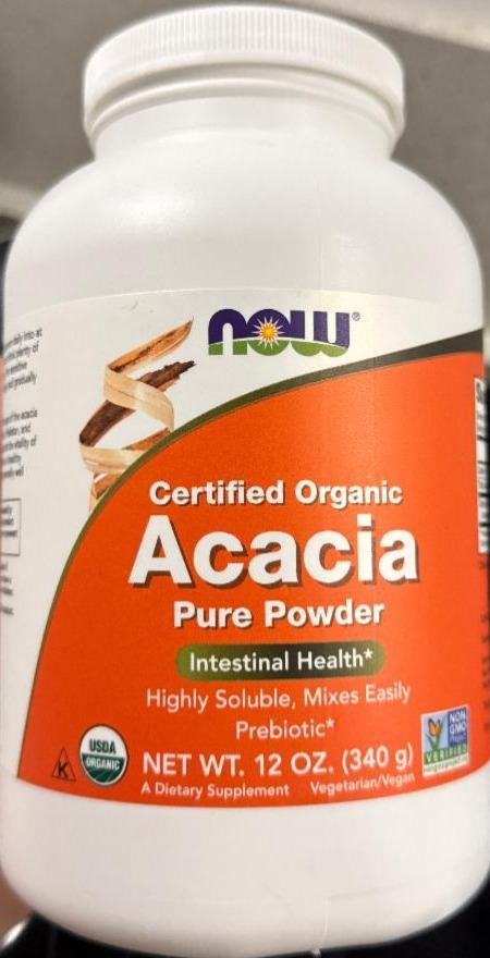 Фото - Acacia Fiber Organic Powder By Now Foods