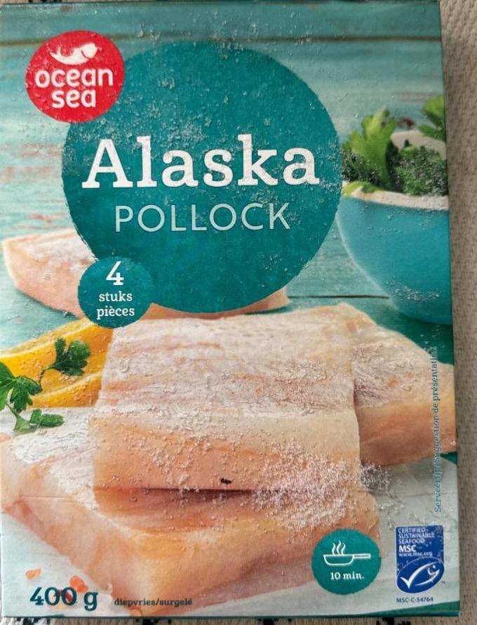 Фото - Alaska pollock filet in blocks Ocean Sea