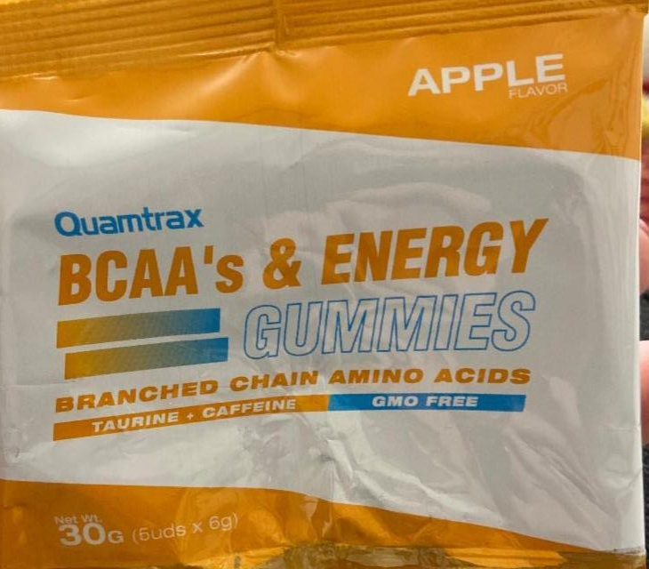 Фото - Жувальні цукерки BCAAS & ENERGY GUMMIES ЯБЛУКО Quamtrax