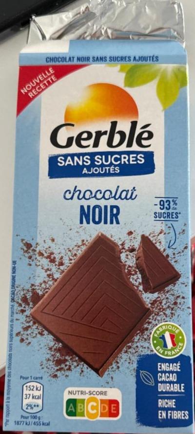 Фото - Chocolat noir sans sucres Gerble