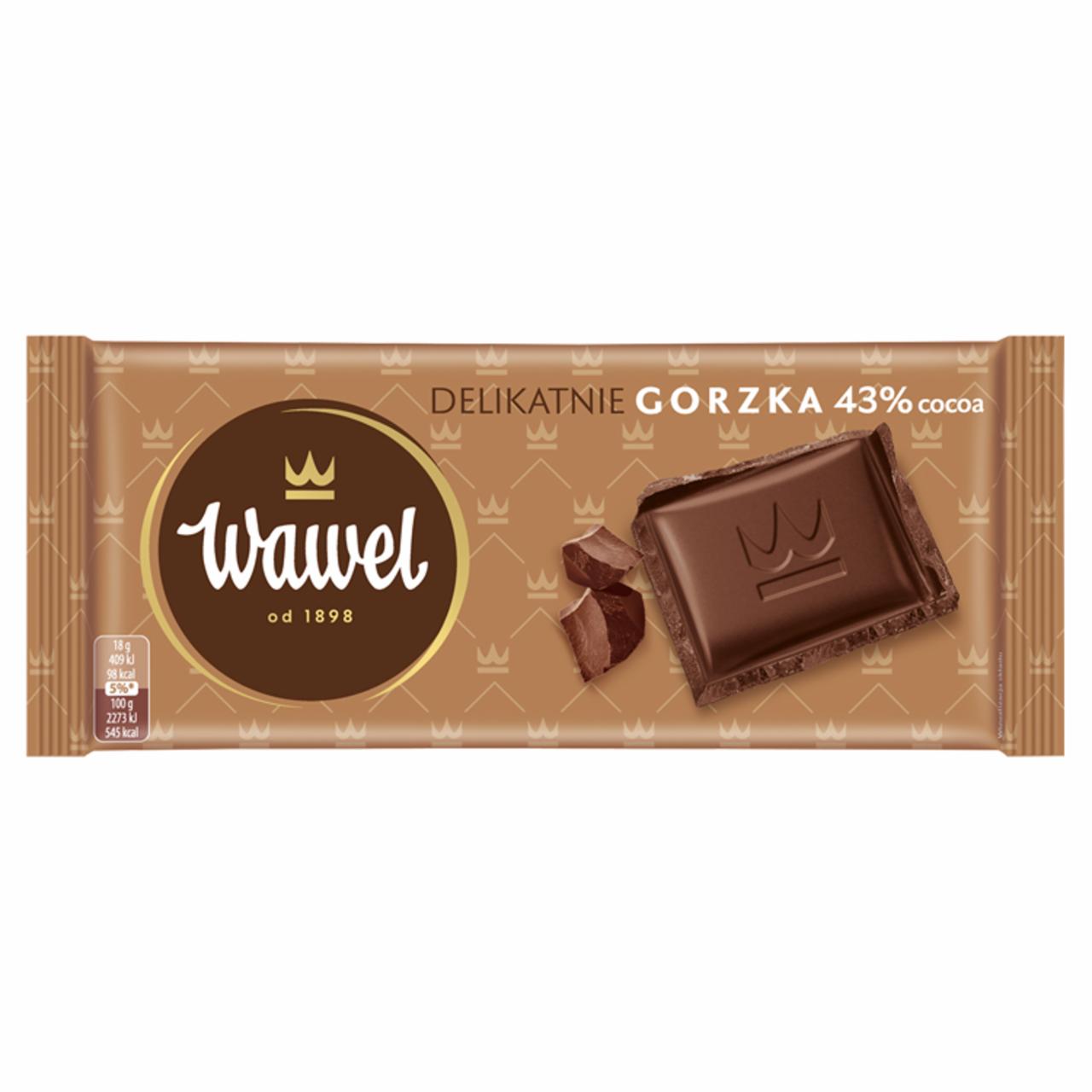 Фото - Czekolada delikatnie gorzka 43 % Cocoa Wawel