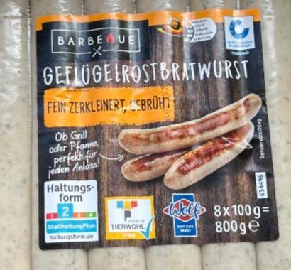 Фото - Geflügelrostbratwurst Fein Zerkleinert Gebruht Barbeaue