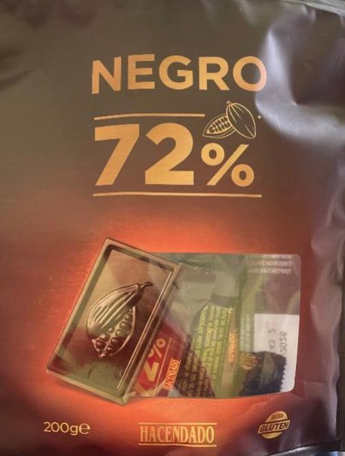 Фото - Chocolate extrafino negro 72% de cacao Hacendado