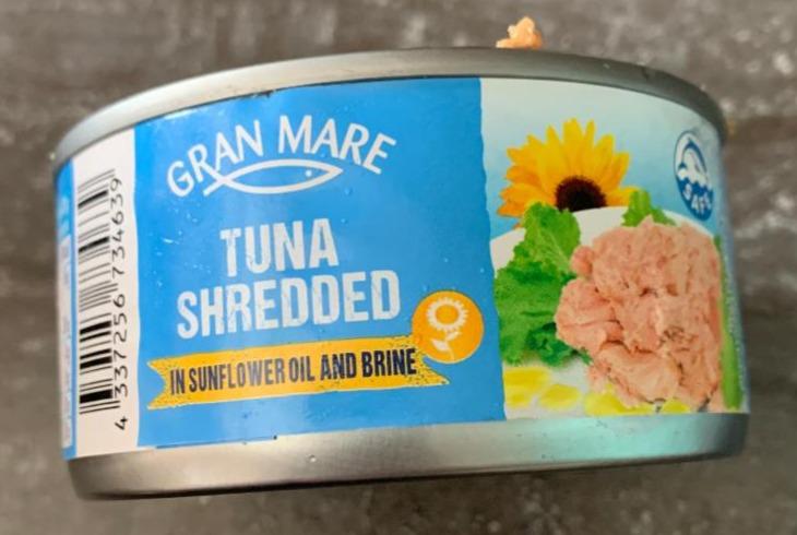 Фото - Tuna shredded in sunflower oil and brine Gran Mare