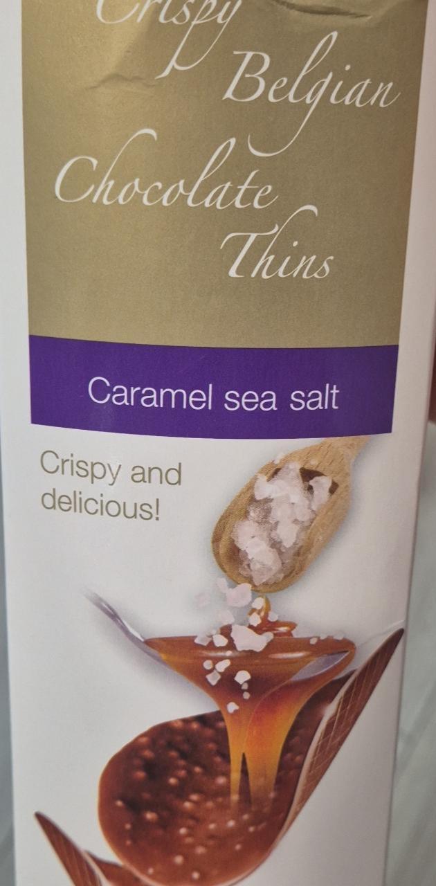 Фото - Crispy belgian chocolate thins caramel sea salt Royal Chocolates