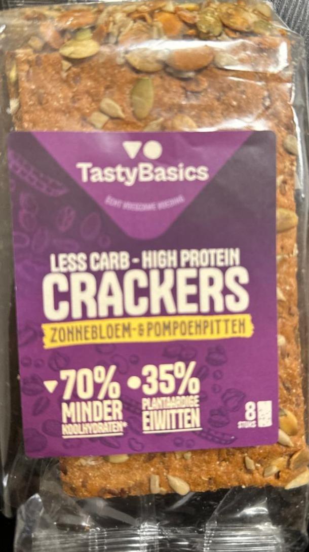 Фото - Less carb- high protein crackers Tasty Basics