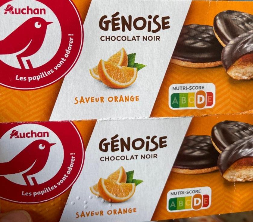 Фото - Génoise chocolat noir saveur orange Auchan