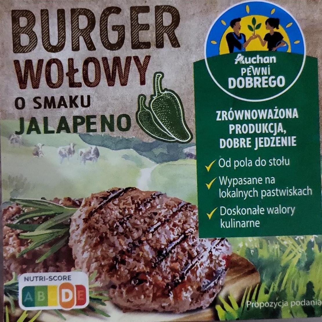 Фото - Burger wołowy o smaku jalapeno Auchan