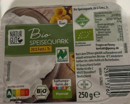 Фото - Bio Speisequark 20 % Fett i. Tr. Natur Gut