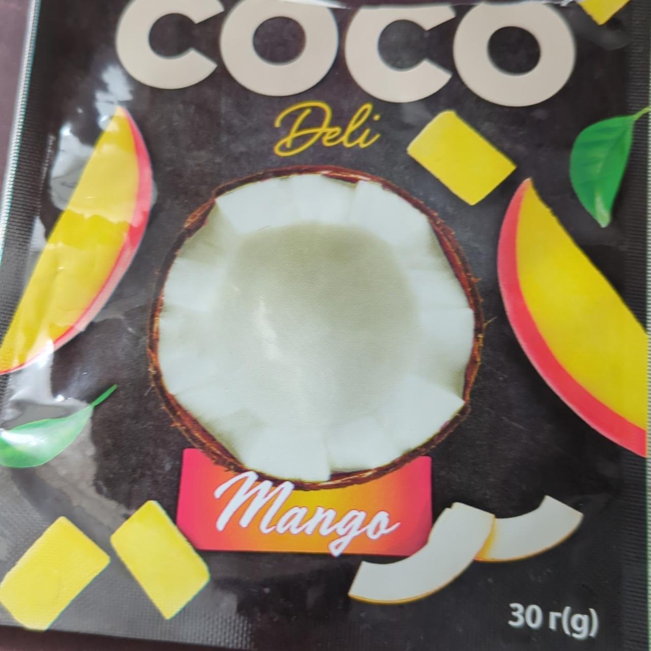 Фото - Чiпси кокосовi Mango Coco Deli