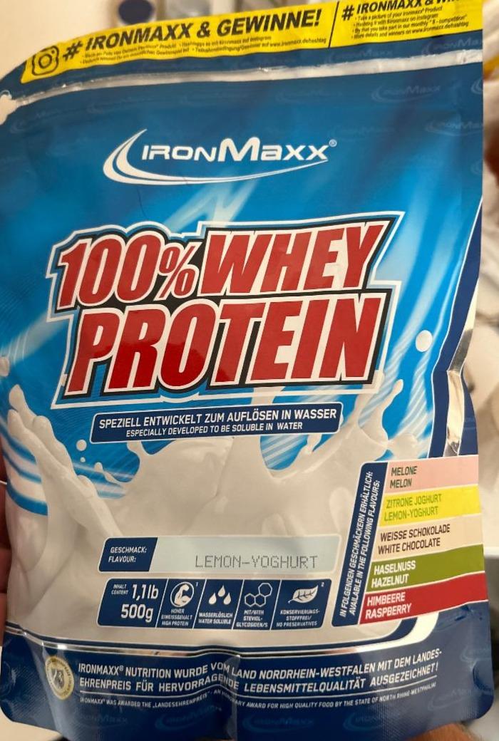 Фото - Протеїн 100% Whey Protein Lemon-Yoghurt IronMaxx