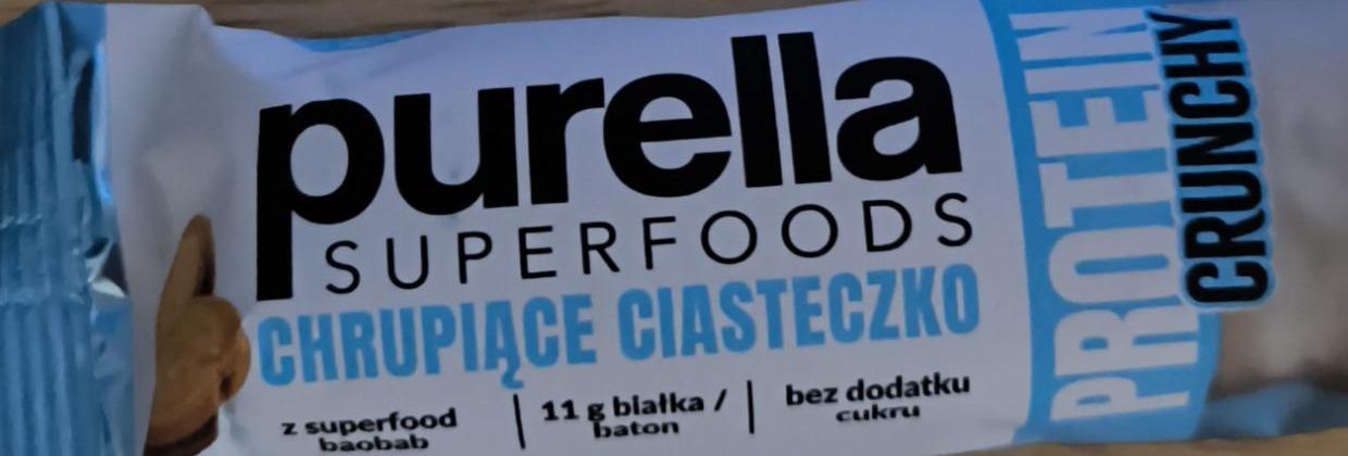 Фото - Baton proteinowy bez cukru Chrupiące ciasteczko Purella Superfoods