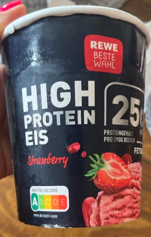 Фото - High protein eis strawberry Rewe beste wahl