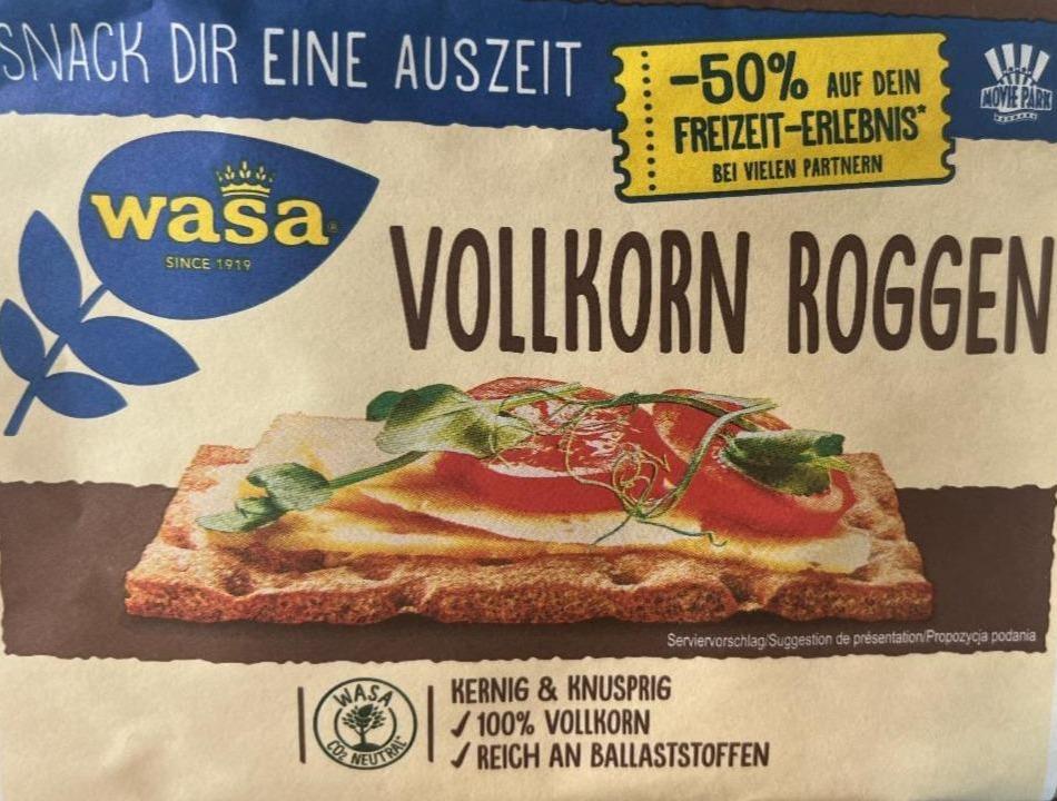 Фото - Knäckebrot Vollkorn Roggen Wasa