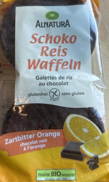 Фото - Schoco reis waffeln zartbitter orange Alnatura