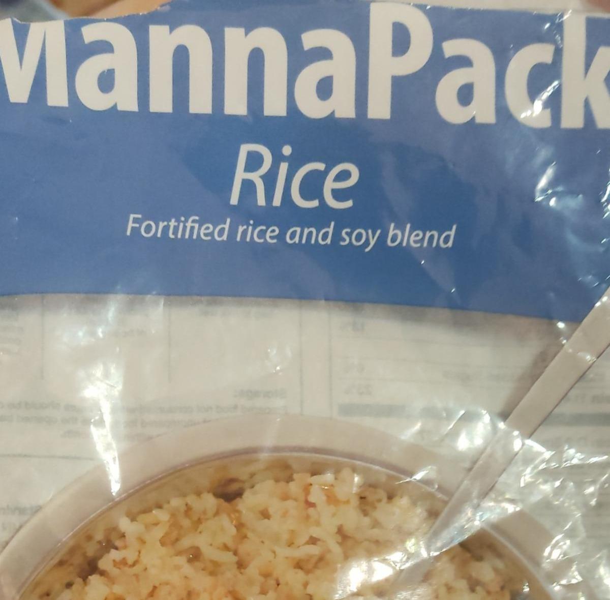 Фото - Rice Fortified rice and soy blend MannaPack