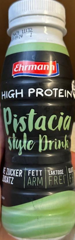 Фото - Pistacia Style Drink High Protein Ehrmann