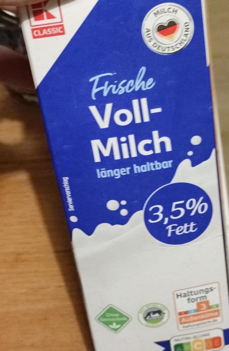 Фото - Frische vollmilch länger haltbar 3.5% K-Classic