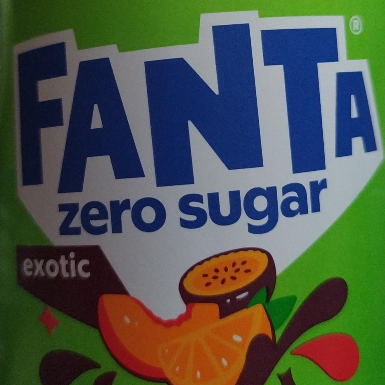 Фото - Напій безалкогольний без цукру Exotic Zero Sugar Fanta