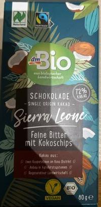 Фото - Schokolade bio mit kokos chips dmBio