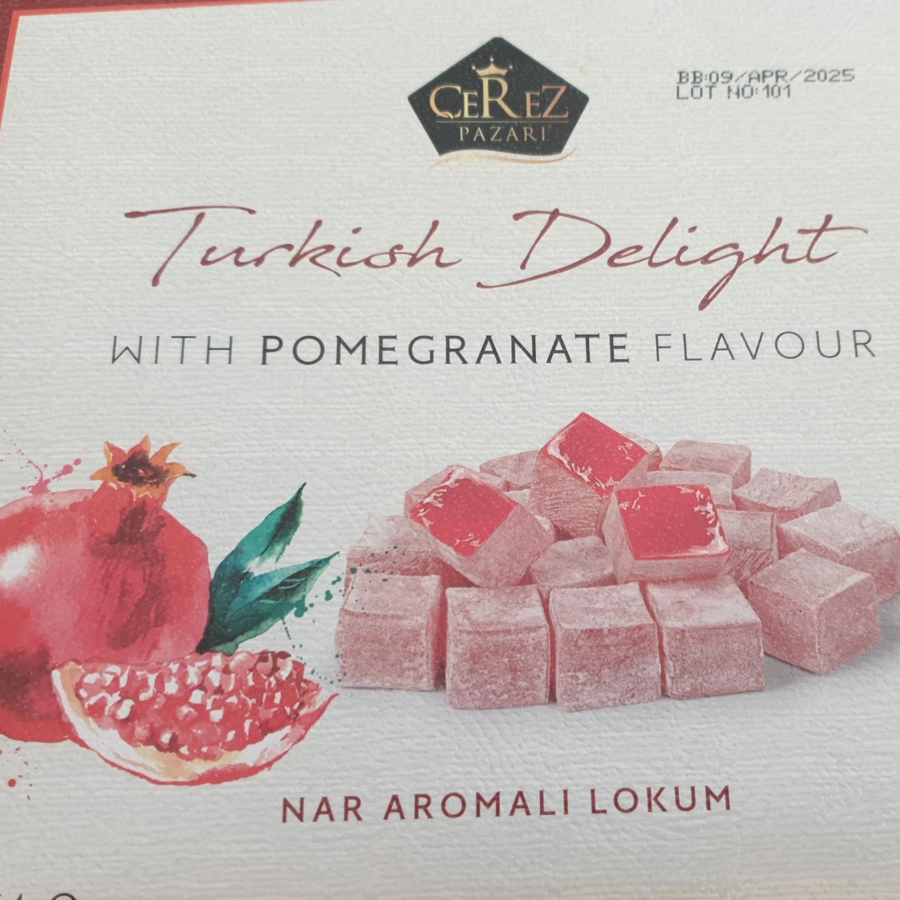 Фото - Turkish Delight with Pomegranate Flavour Cerez Cerez Pazari