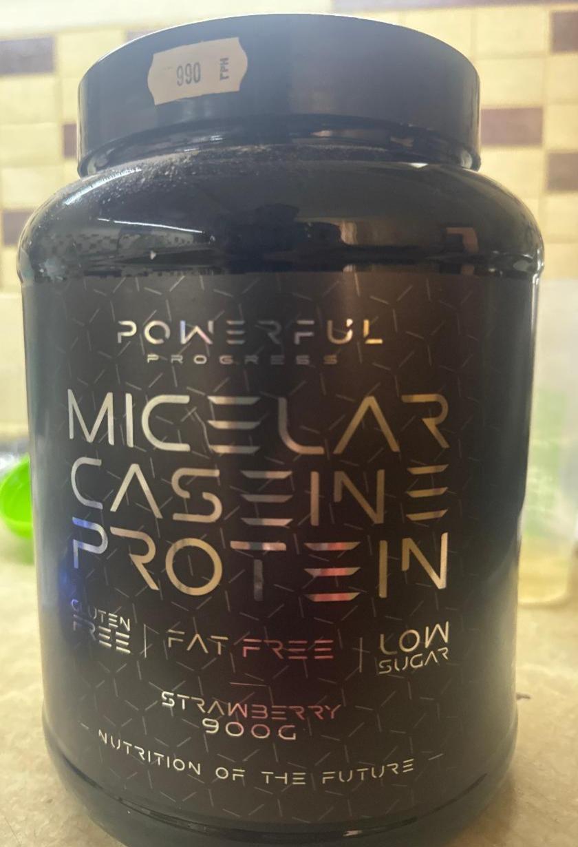 Фото - Протеїн Micelar Caseine Protein Strawberry Powerful Progress