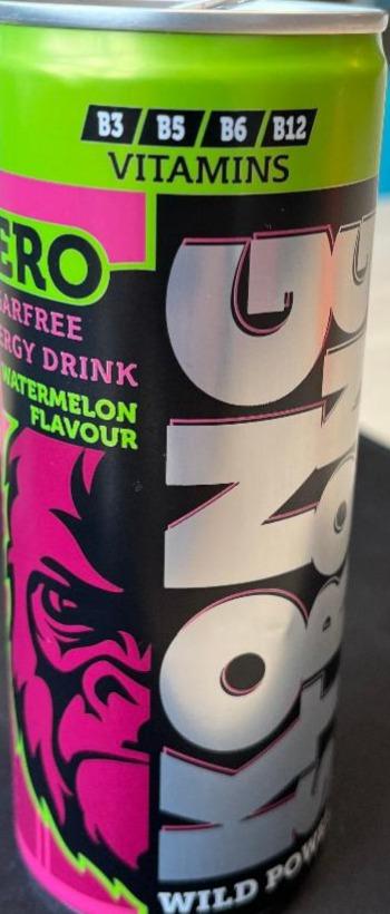 Фото - Zero sugarfree energy drink watermelon flavour Kong Strong