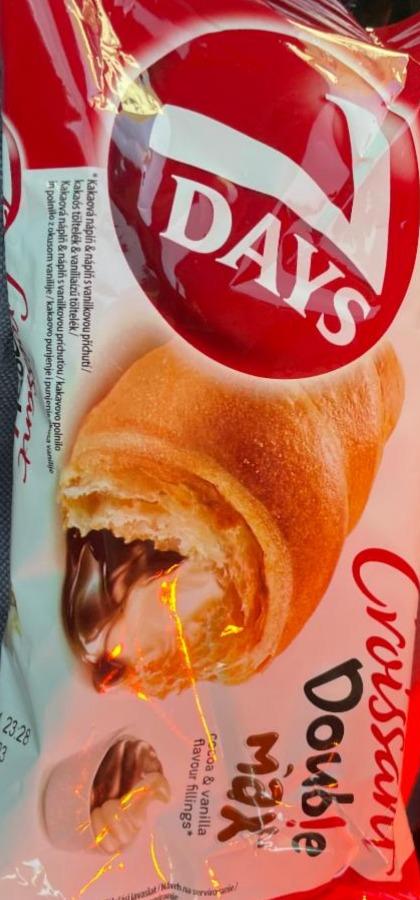 Фото - Croissant double s náplní s kakaem a s náplní s vanilkovou příchutí 7 Days