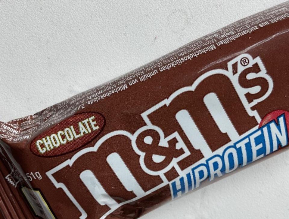 Фото - Hiprotein chocolate bar M&M's