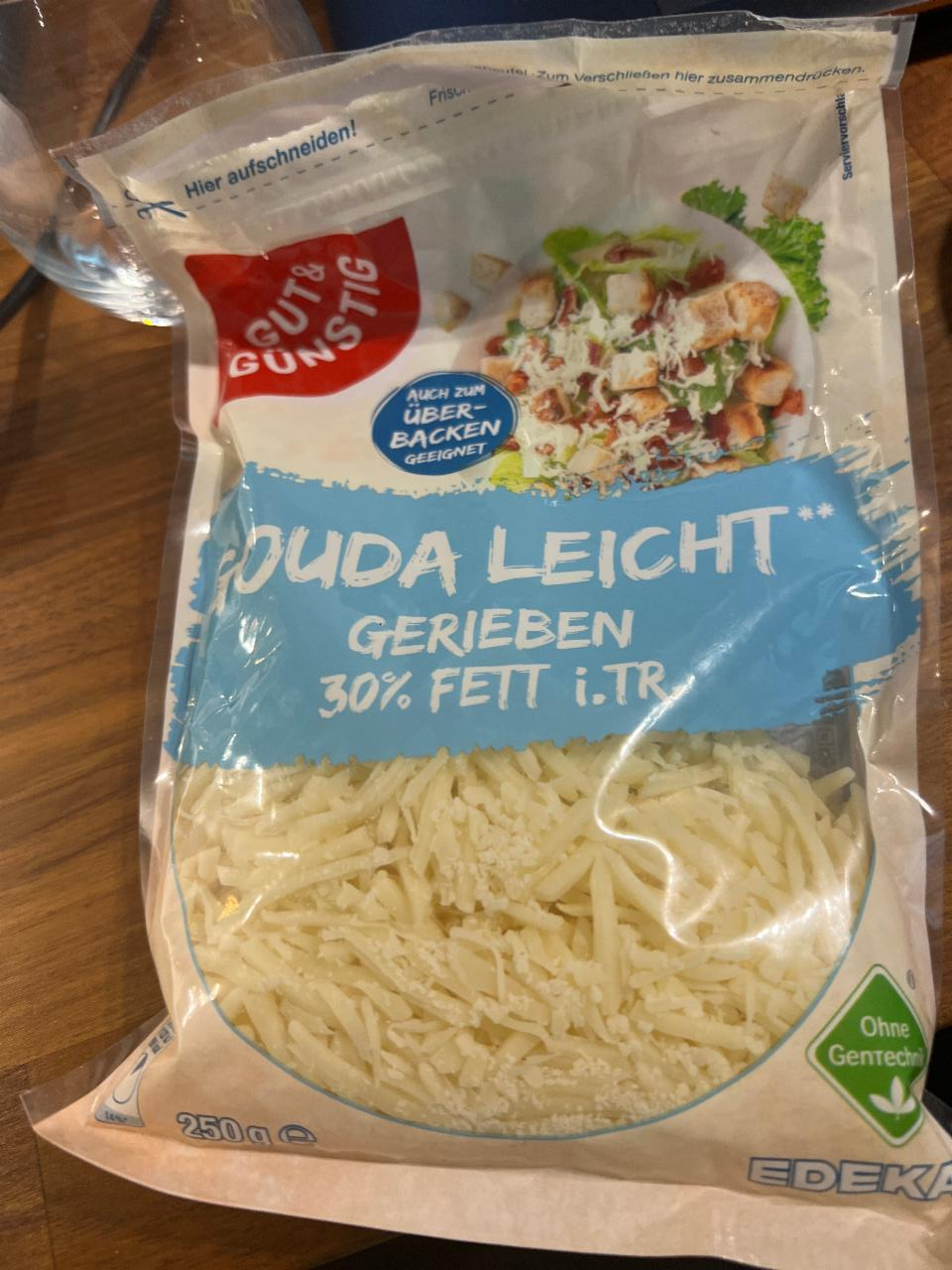 Фото - Gouda gerieben leicht 30% Fett Gut & Günstig