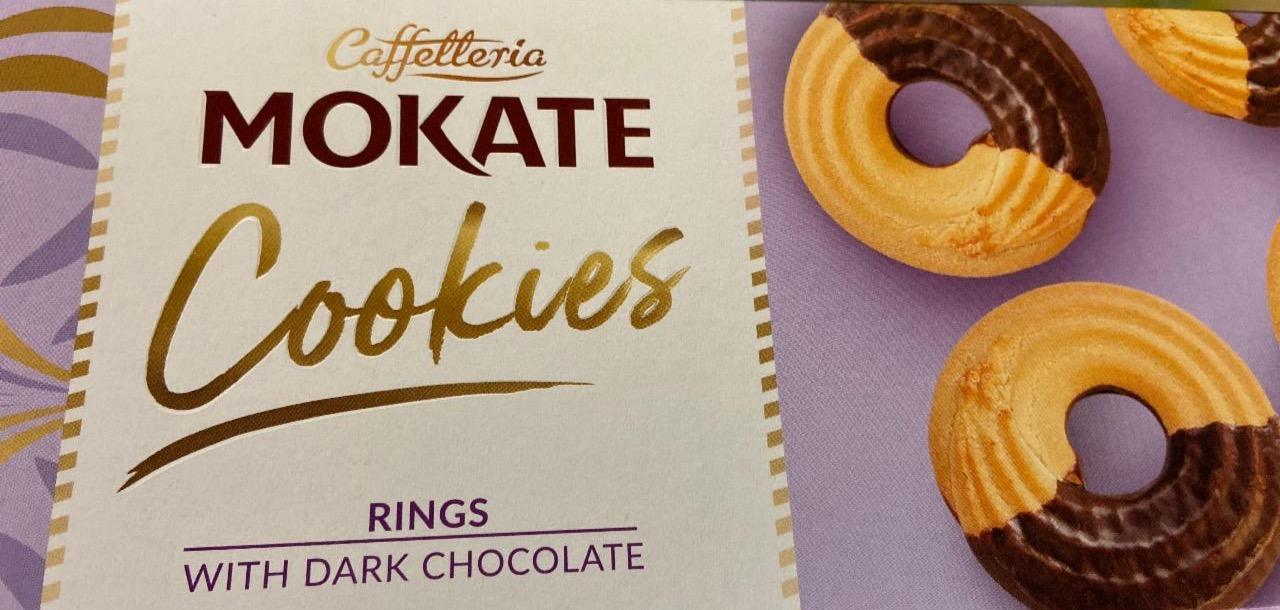 Фото - Cookies rings with dark chocolate Mokate Caffetteria